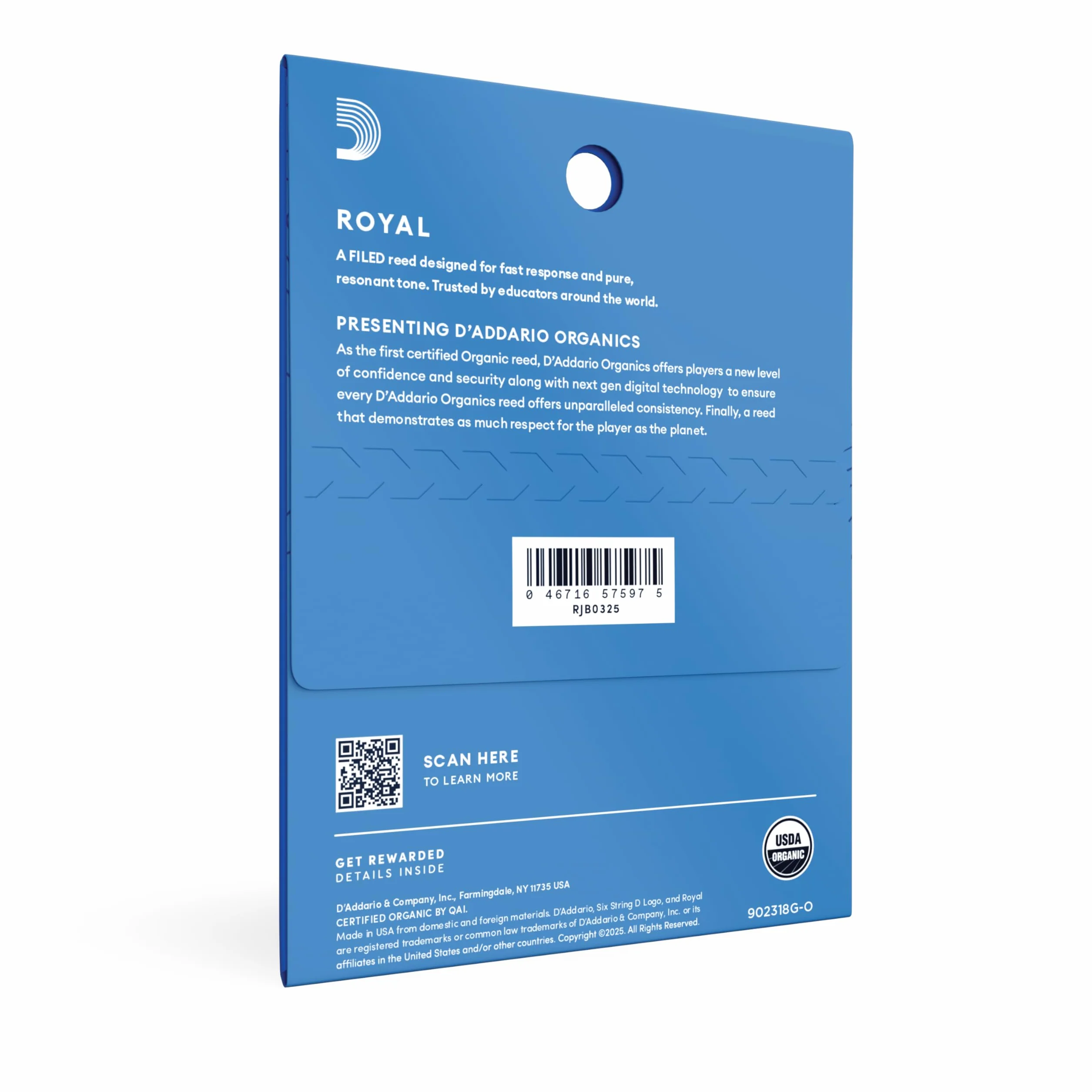Rico RJB0325 Royal 2.5 Stroiki do saksofonu altowego (3 sztuki)