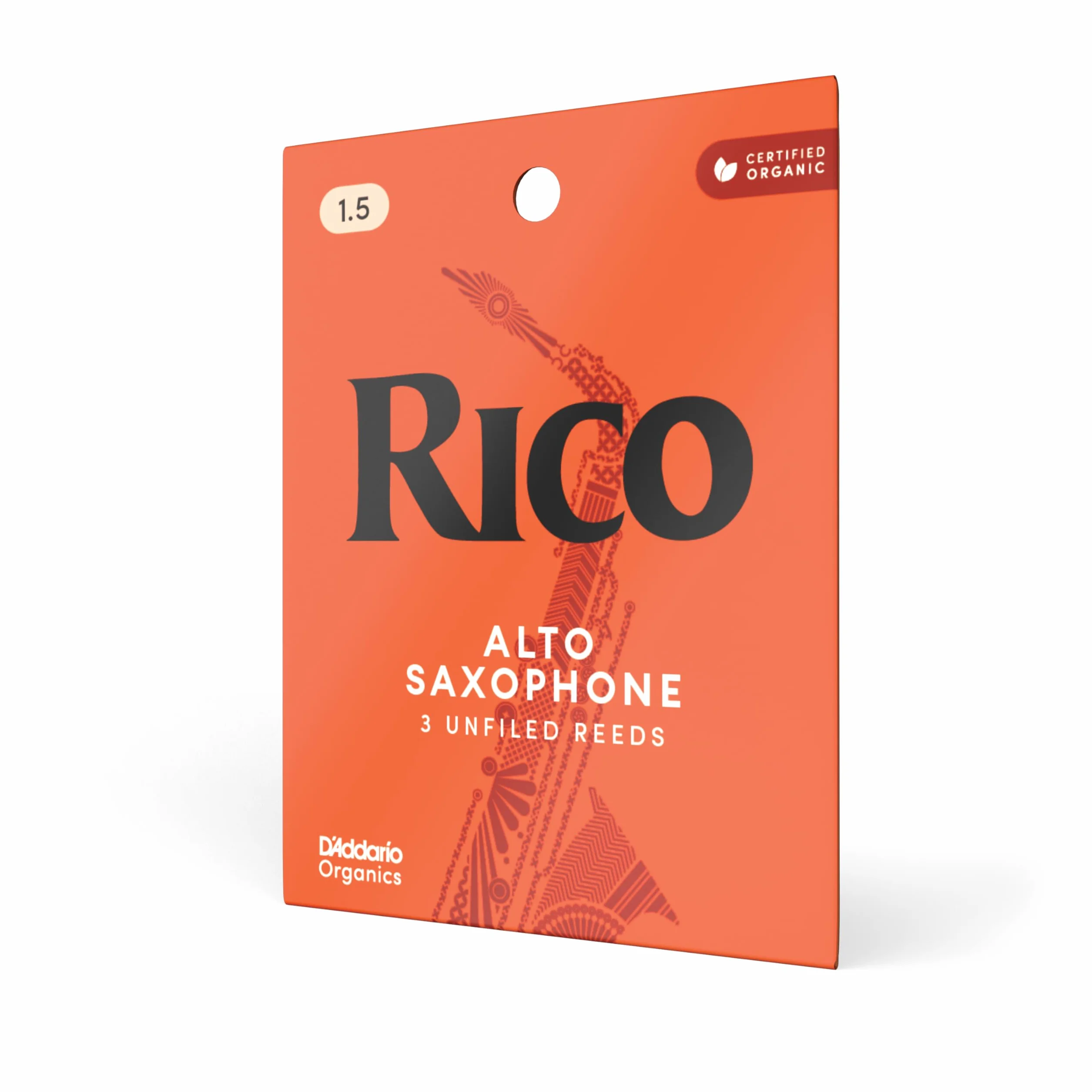 Rico by D'Addario Saxophon Blätter | Hochpräzise gefertigt | Alt Saxophon Blätter 1,5 Stärke | 3er-Packung | Warmer voller Ton | Angenehmes Spielgefühl