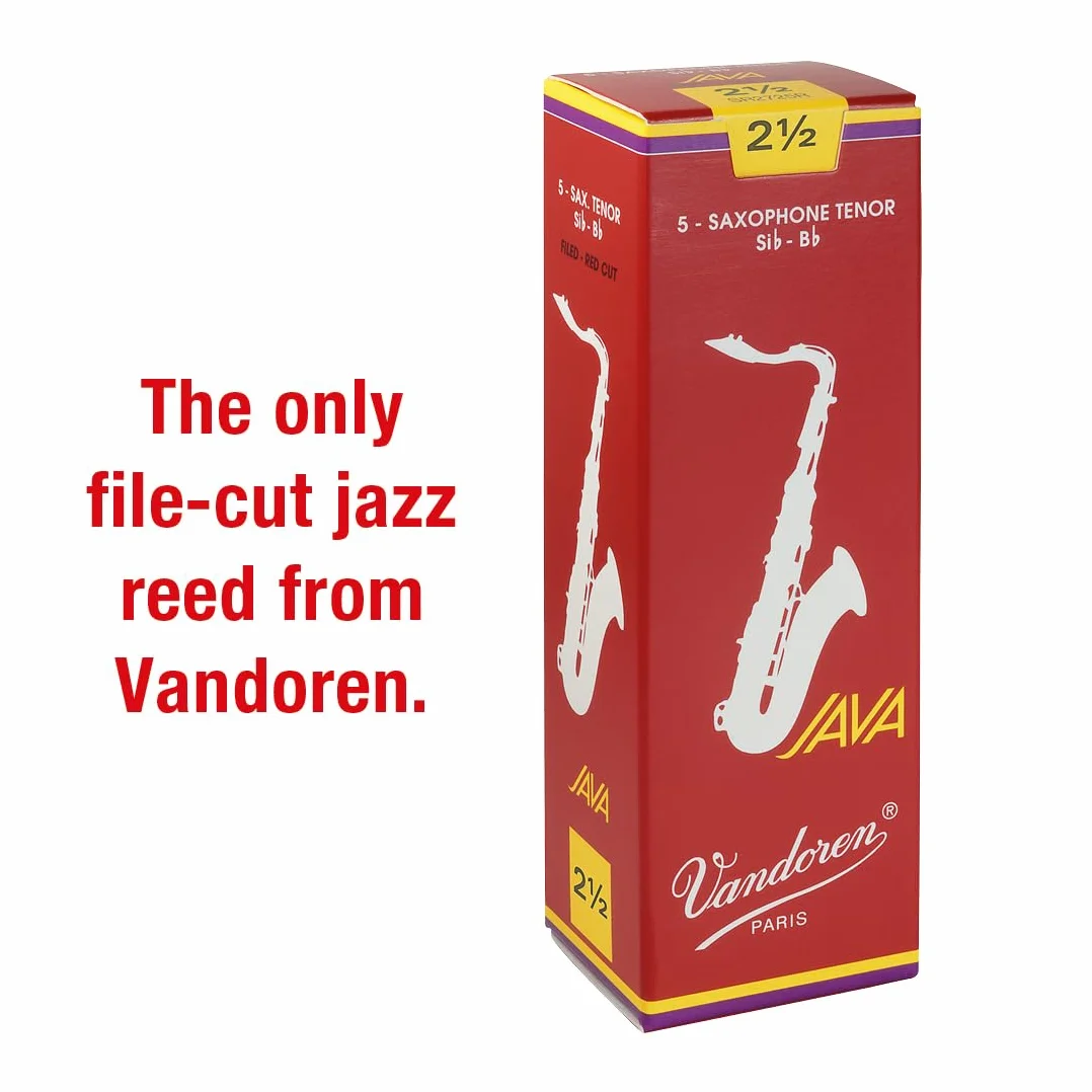 Stroik Vandoren do saksofonu tenorowego Java Filed Red Gauge: 2 1/2